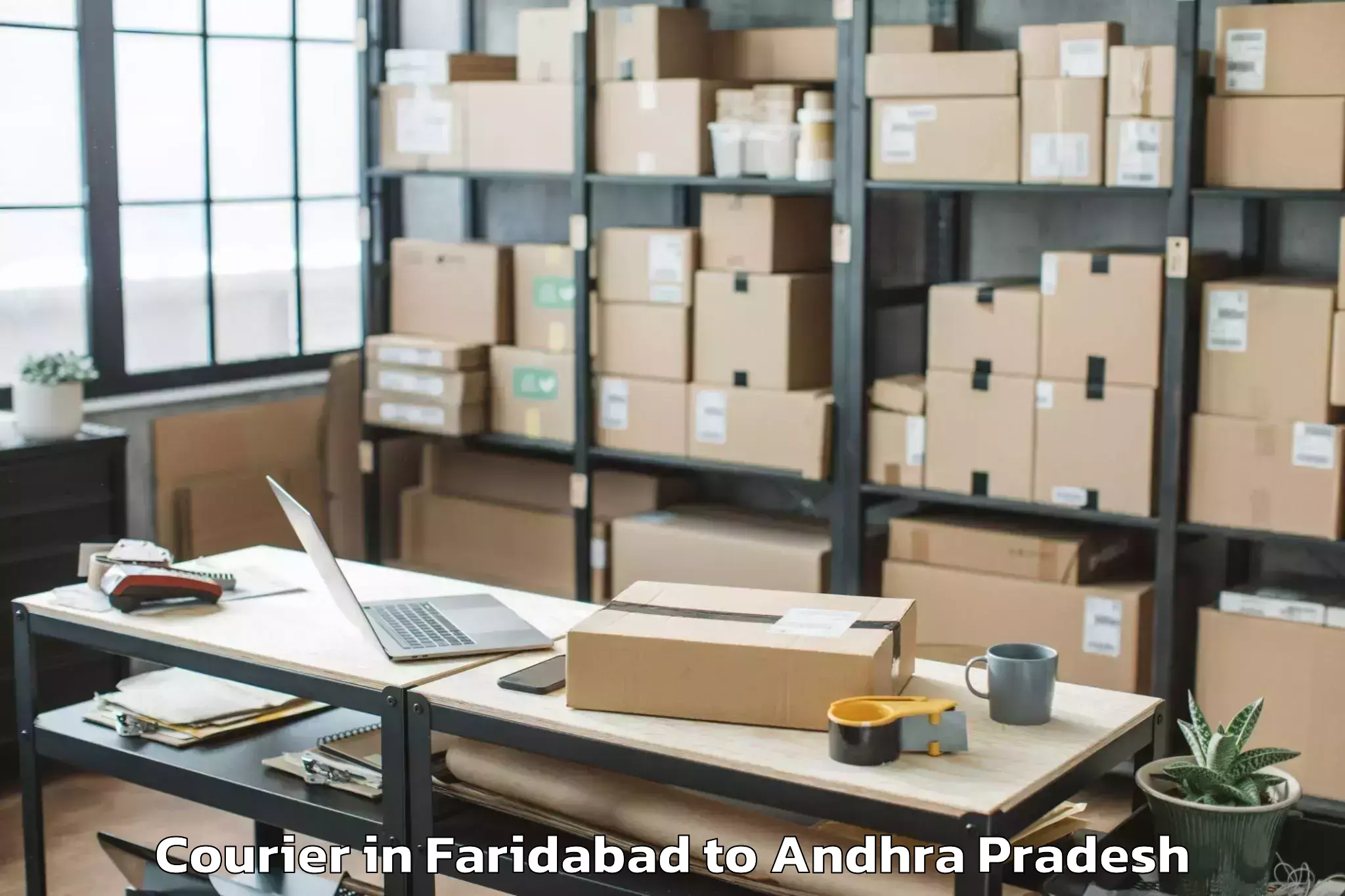 Top Faridabad to Pallevada Courier Available